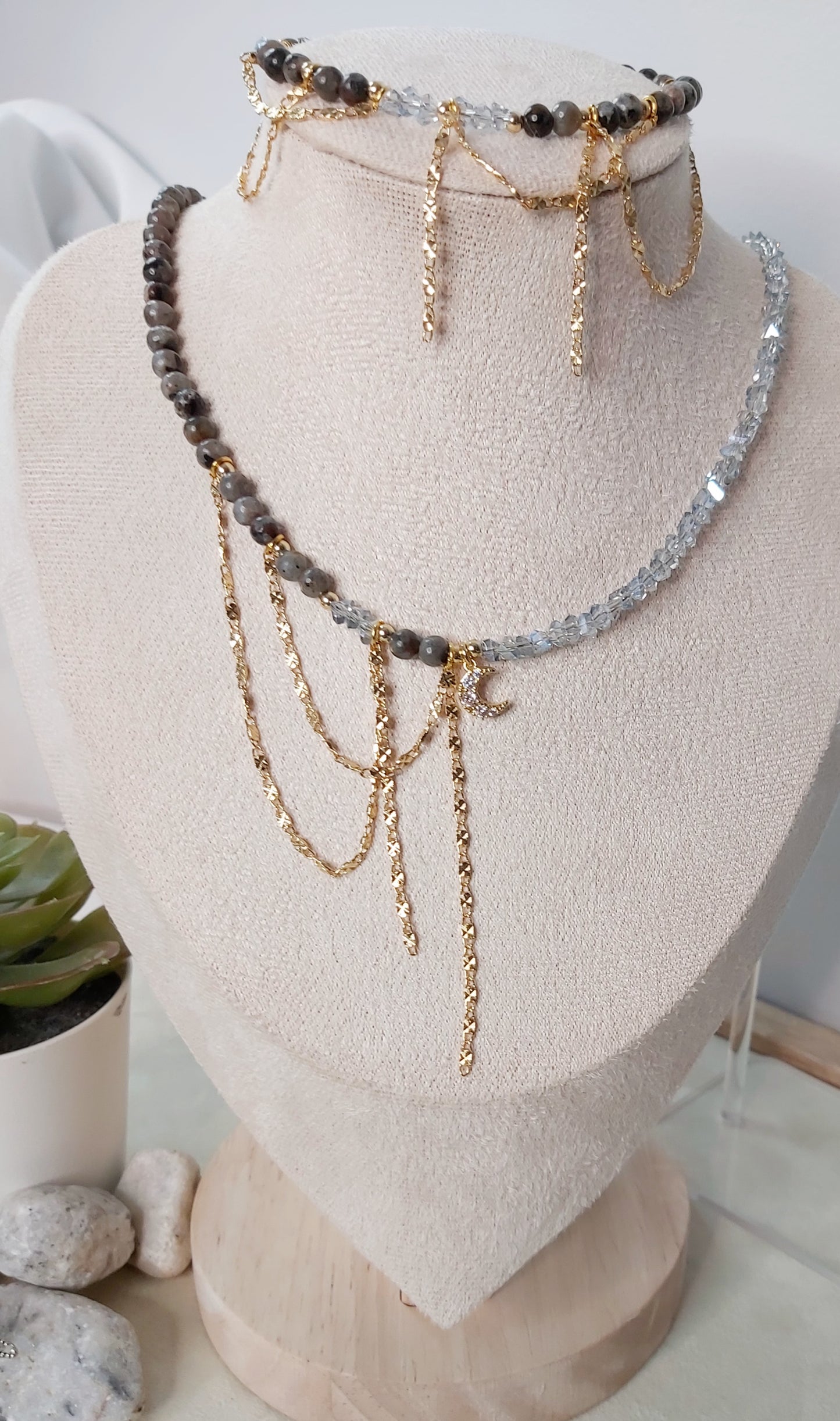 ✨ “Lunar Dawn” Natural Stone  Set — by LUNARIUM